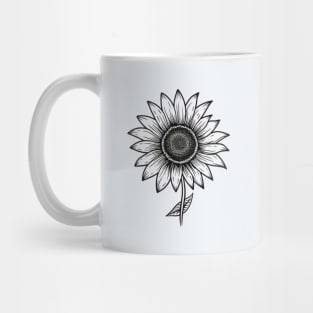 Sunflower Drawing Mug